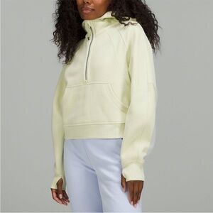 LULULEMON SCUBA OVERSIZED HALF-ZIP HOODIE Dewy Size XS/S